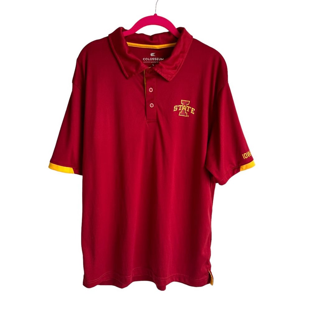 COLOSSEUM Iowa State University‎ Cardinal Cyclones Santry Mens Polo, L